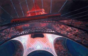 Projet d'illumination de la Tour Eiffel en 1937, par André Granet